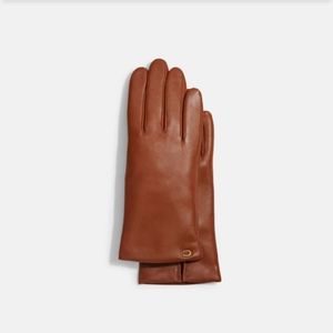NWT Coach tech_ Gloves Sunset Leather